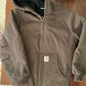 Boys brown Carhartt jacket that has only been worn once.